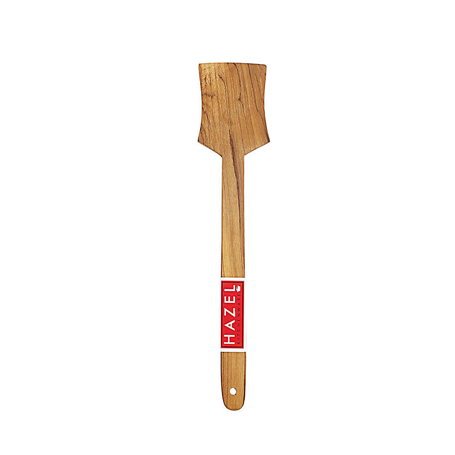 HAZEL Sagwan Wooden Taveta/Turner/Spatula - Non Stick Cookware Friendly