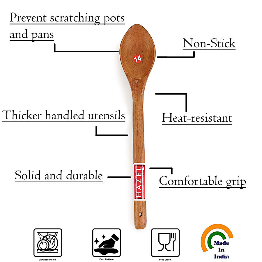 HAZEL Wooden Serving Pan Spatula - Non Stick