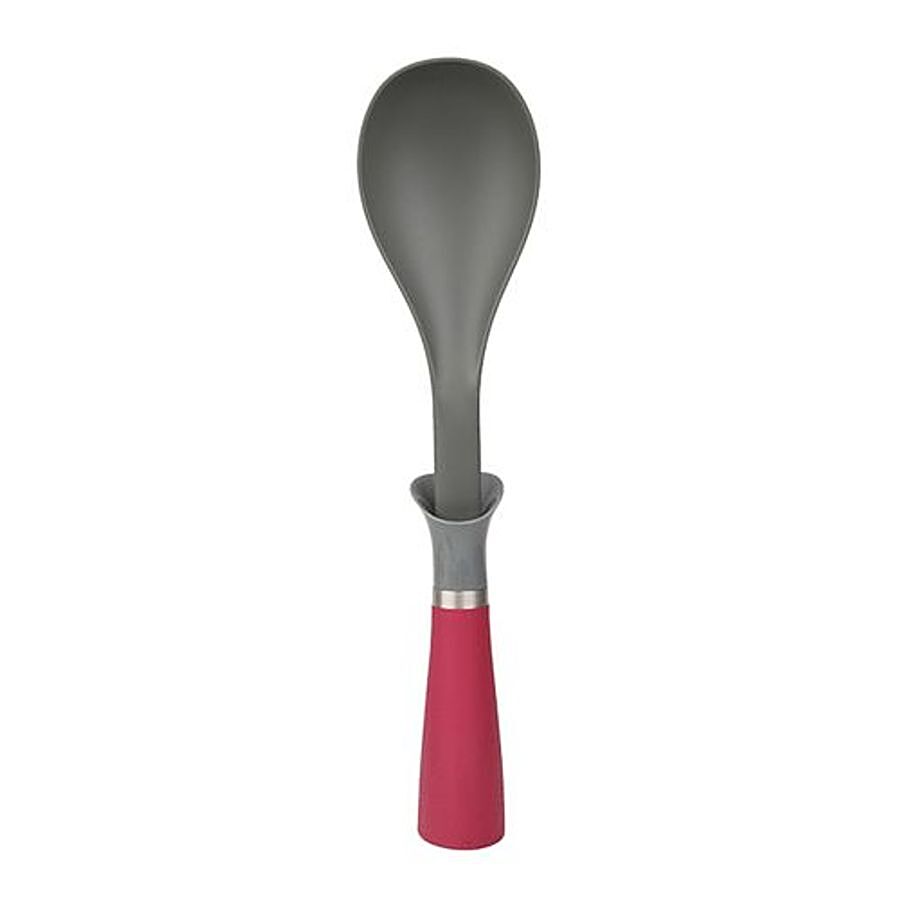 H&B Non Stick Nylon Serving Spoon - Maroon