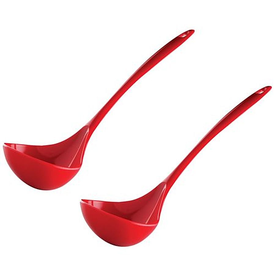 Iveo  100% Melamine Laddle/Spoo -  Red