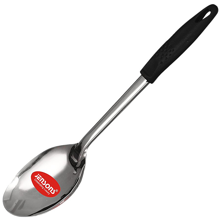 Jensons Stainless Steel Ladle With Plastic Handle - For Home & Kitchen