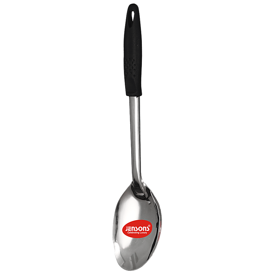 Jensons Stainless Steel Ladle With Plastic Handle - For Home & Kitchen