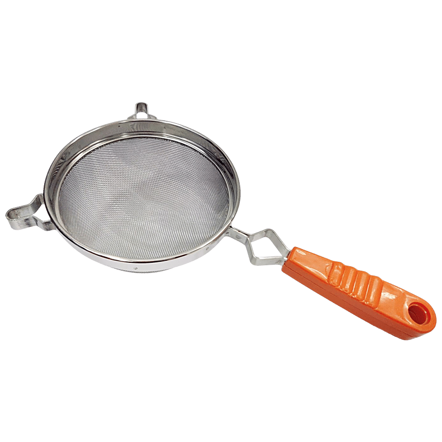 MAGNISTAR Squeezy Juice & Soup Strainer - Stainless Steel Mesh With Plastic Handle