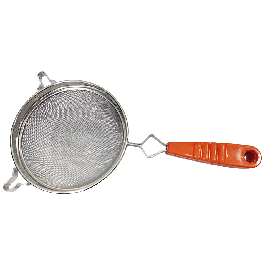 MAGNISTAR Squeezy Juice & Soup Strainer - Stainless Steel Mesh With Plastic Handle