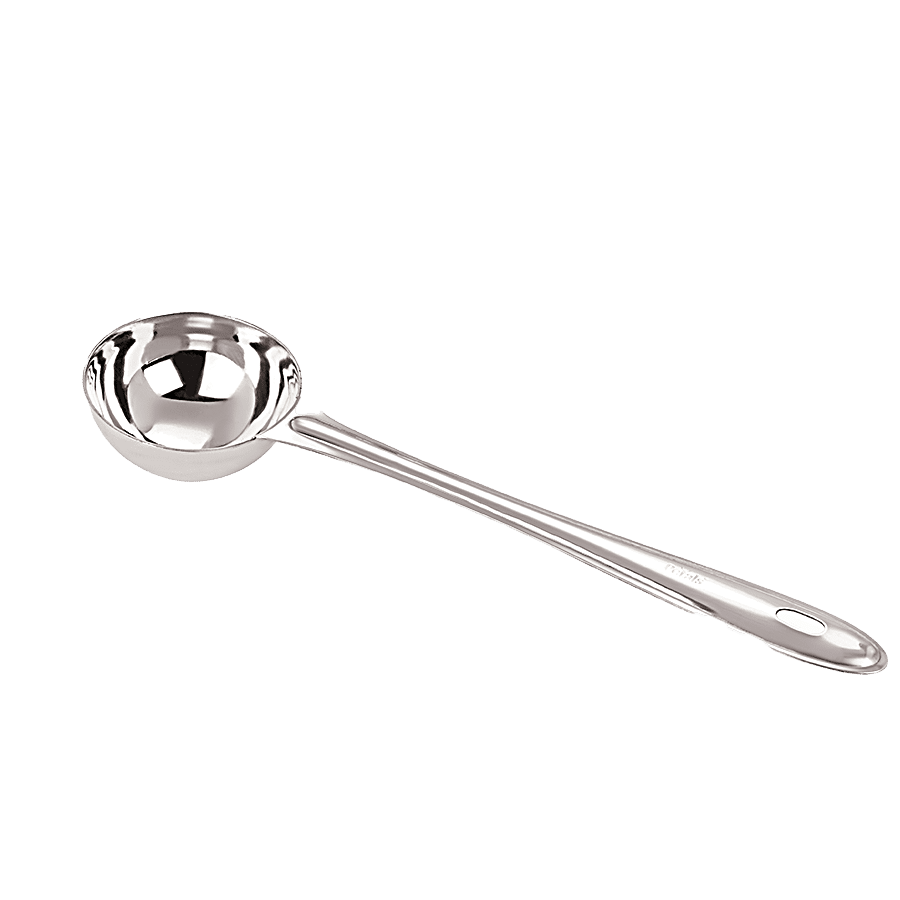 Petals Stainless Steel Cooking/Serving/Spoon - Soup/Dal/Sambar/Curry Ladle