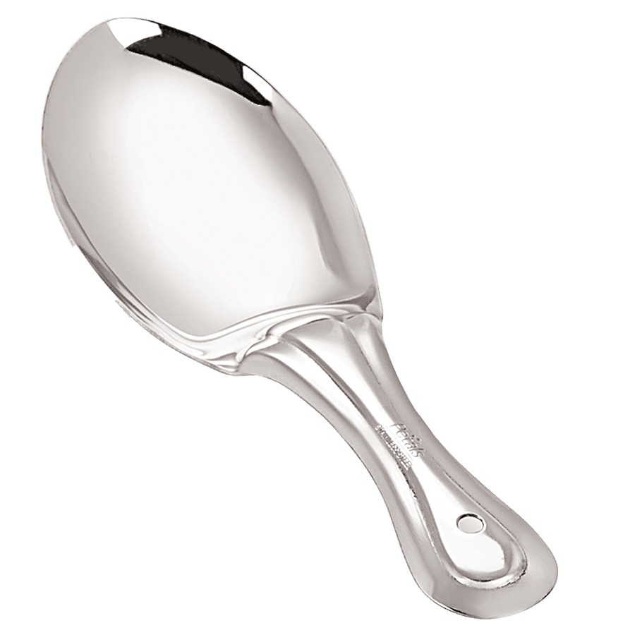 Petals Stainless Steel Cooking/Serving/Spoon Spatula - Deep Rice Salad Server