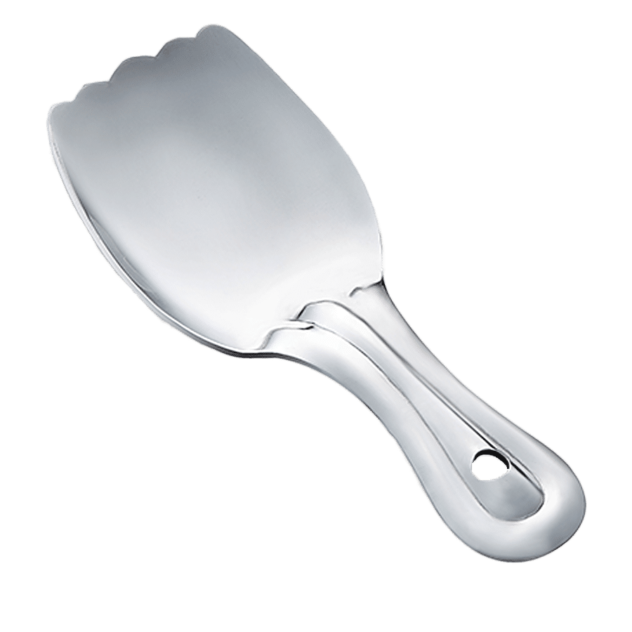 Petals Stainless Steel Cooking/Serving/Spoon Spatula - Mini Idly Lifter Multi Server