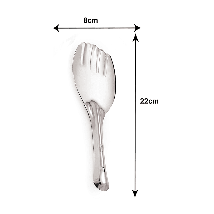 Petals Stainless Steel Cooking/Serving/Spoon Spatula - Rice Server