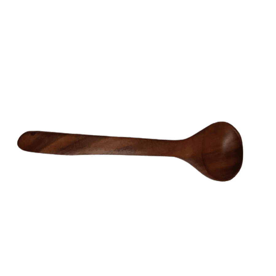 VC Round Wooden Serving Spoon - High Quality