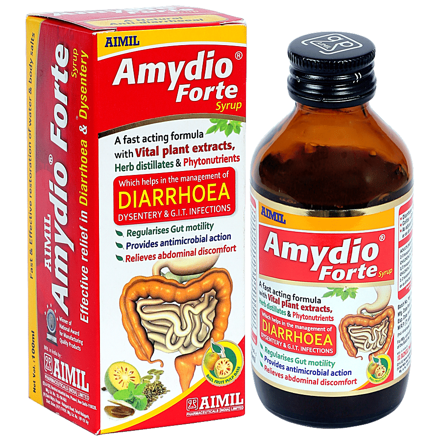 AIMIL Amydio Forte Syrup - Fast-Acting Formula