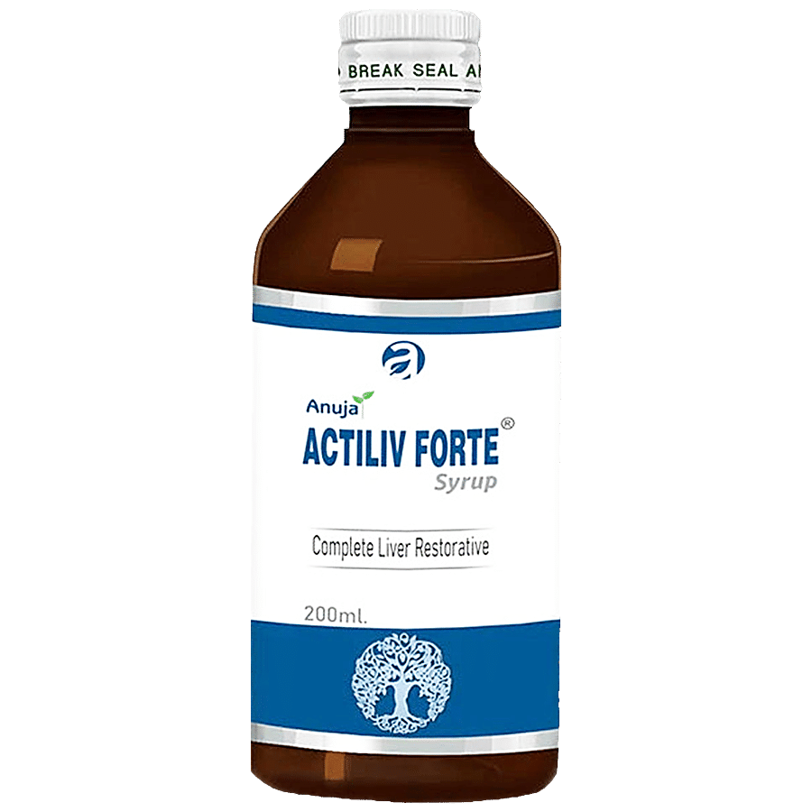 ANUJA  HERBACEUTICALS Actiliv Forte Syrup - Increases Functional Efficiency Of The Liver