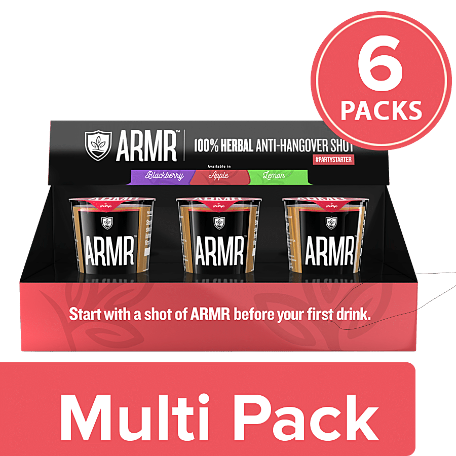 ARMR 100% Anti Hangover Drink - Apple (Pack of 3)