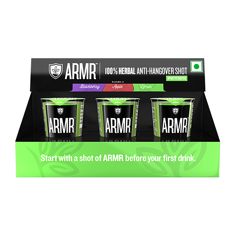 ARMR 100% Anti Hangover Drink - Lemon (Pack of 3)