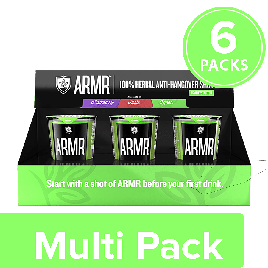 ARMR 100% Anti Hangover Drink - Lemon (Pack of 3)