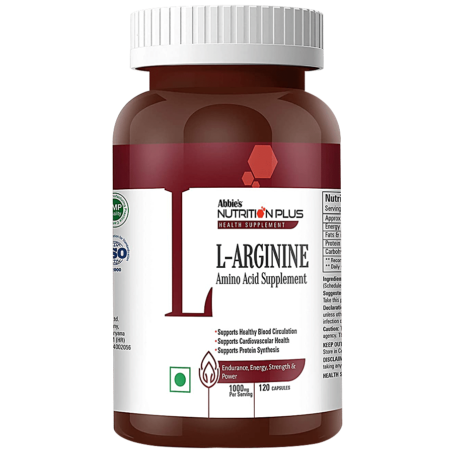 Abbies Nutrition Plus Health Supplement - L-Arginine