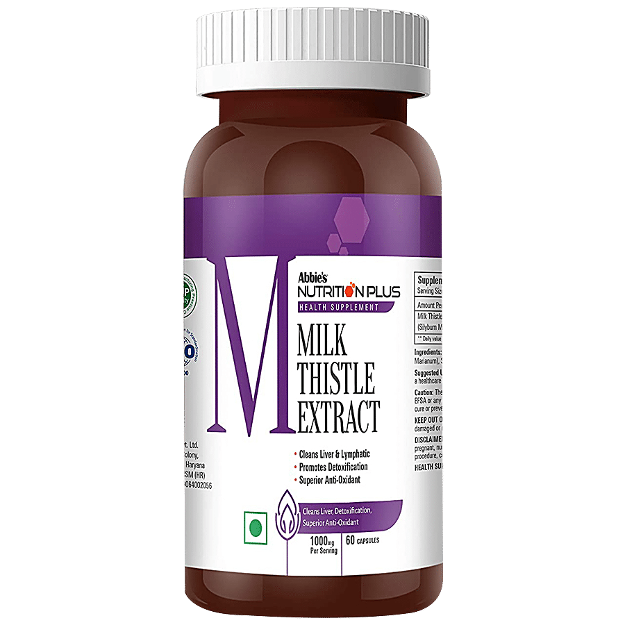 Abbies Nutrition Plus Health Supplement - Milk Thistle Extract