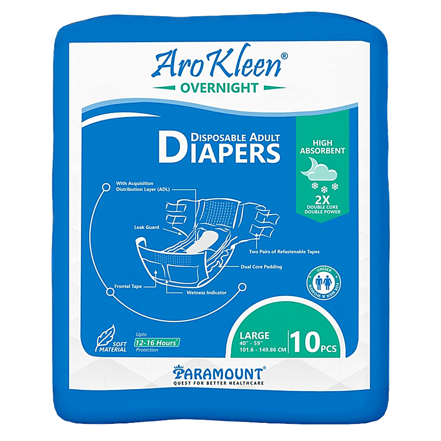 Aro Kleen Overnight Disposable Adult Diapers - Large