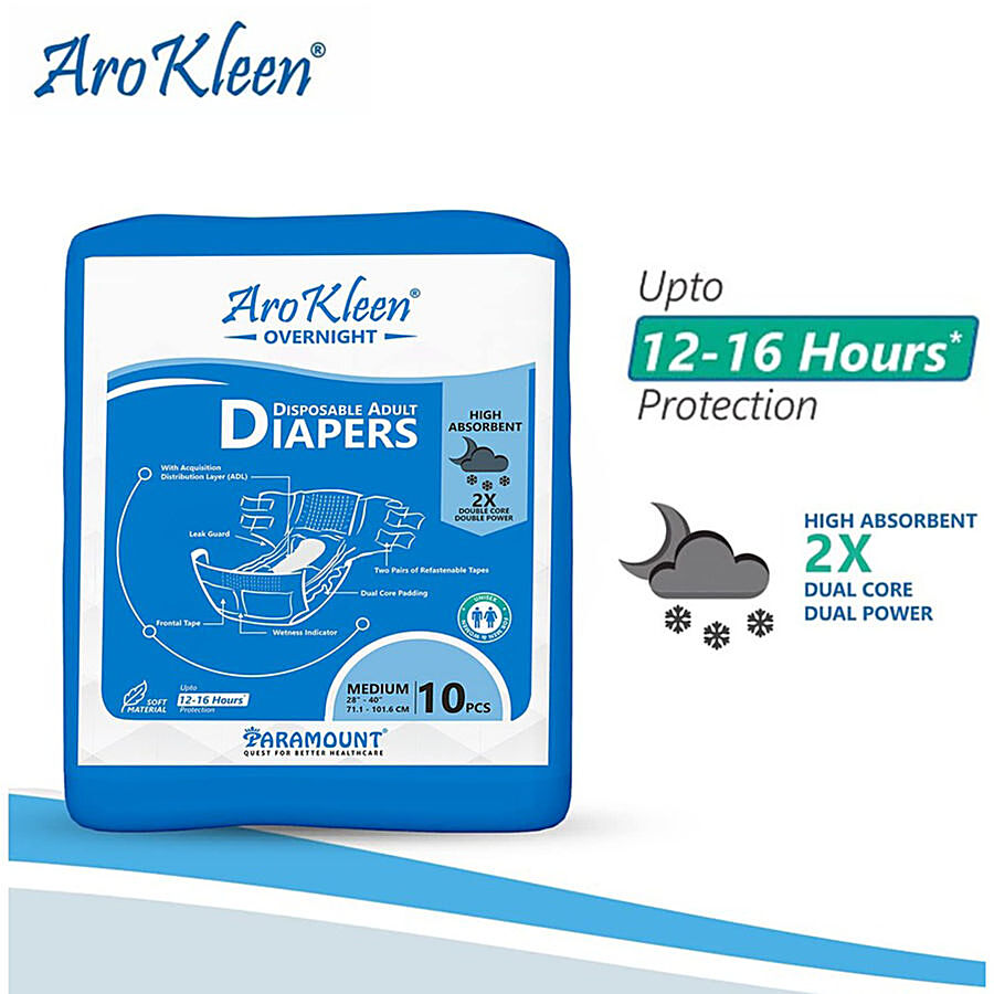 Aro Kleen Overnight Disposable Adult Diapers - Medium