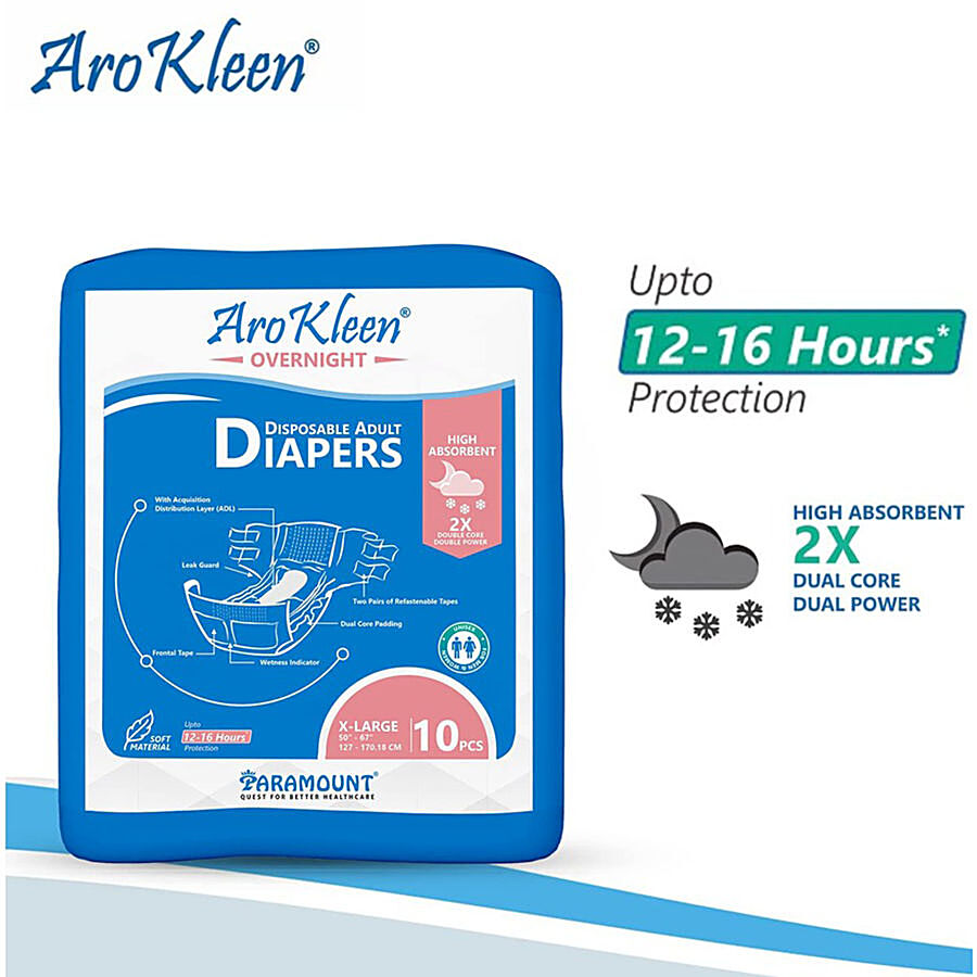 Aro Kleen Overnight Disposable Adult Diapers - XL