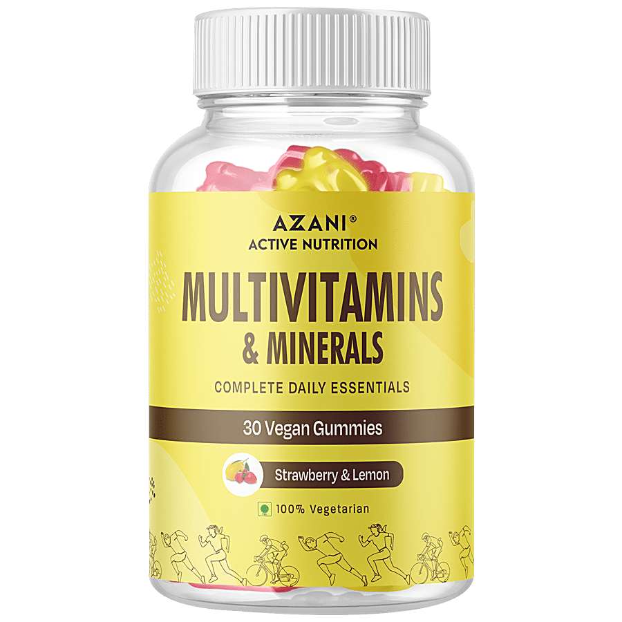 Azani Active Nutrition Multi-Vitamins & Minerals Vegan Gummies - Strawberry & Lemon