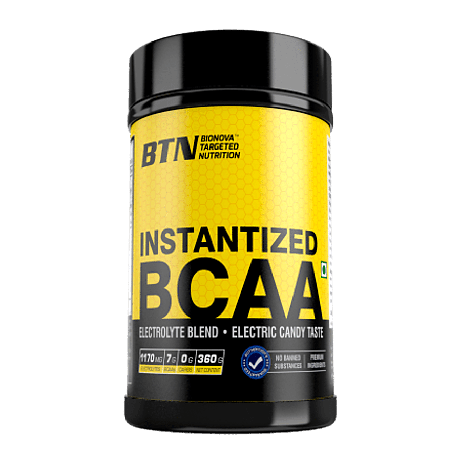 BTN Sports Instantized BCAA Enriched with Electrolytes  - Electric Candy Flavour