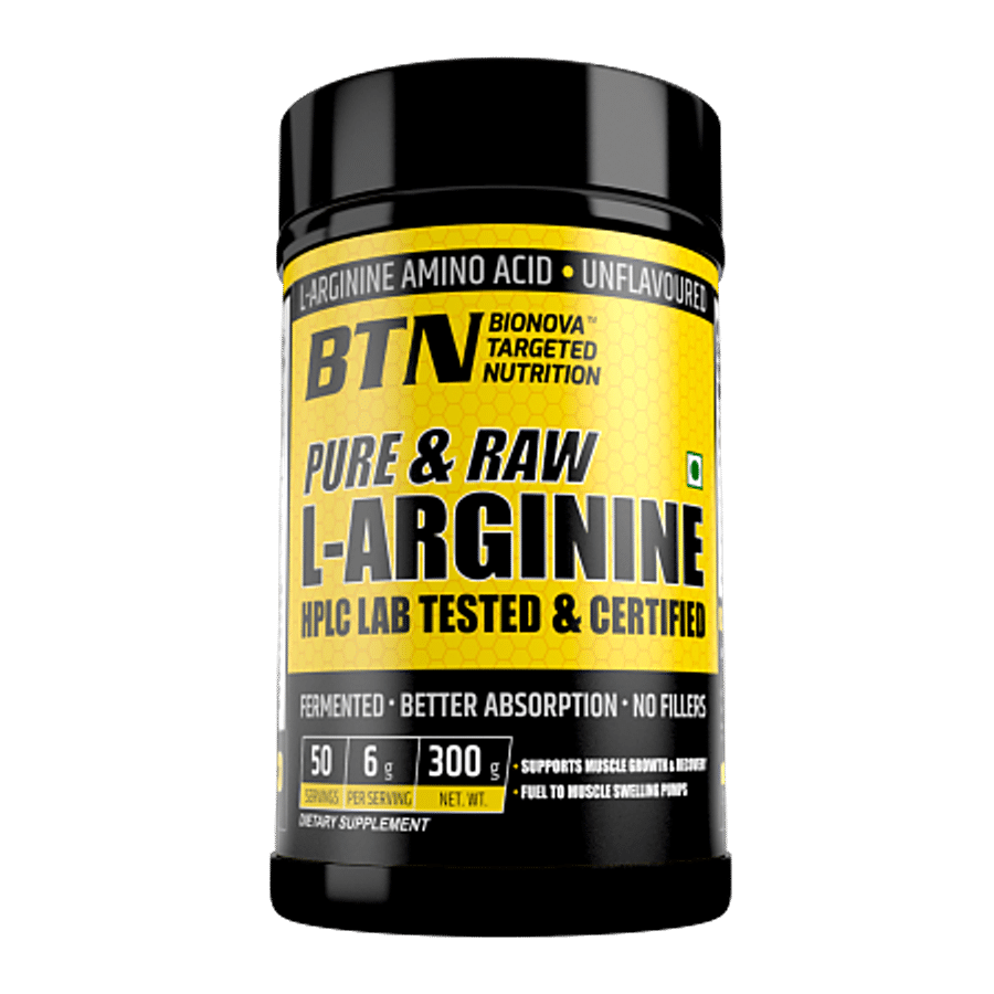 BTN Sports Pure & Raw L-Arginine - 50 Servings