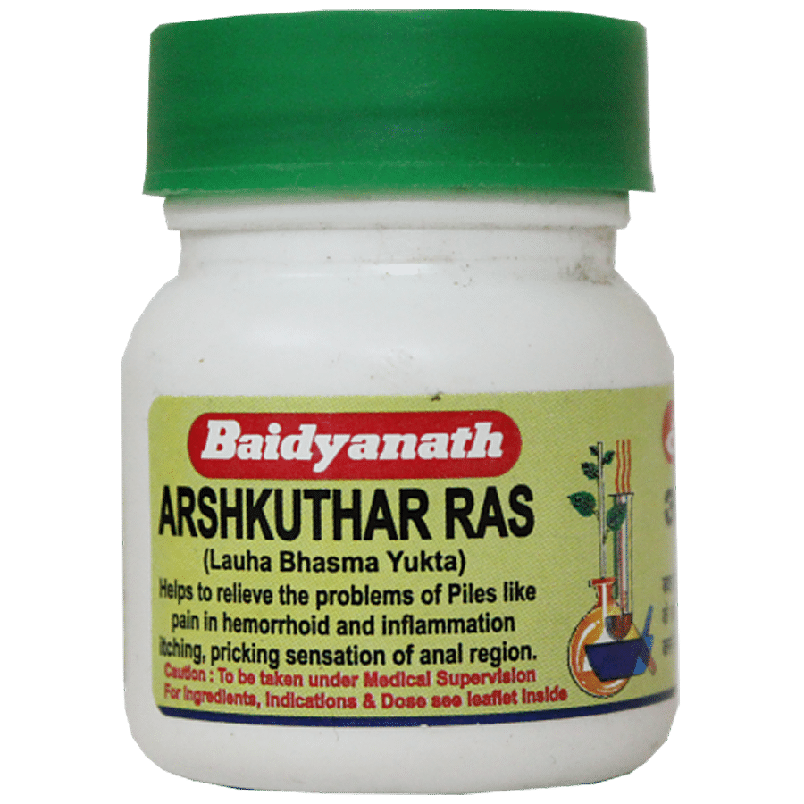 Baidyanath Arshakuthar Ras Tablets -For Piles Related Inflammation