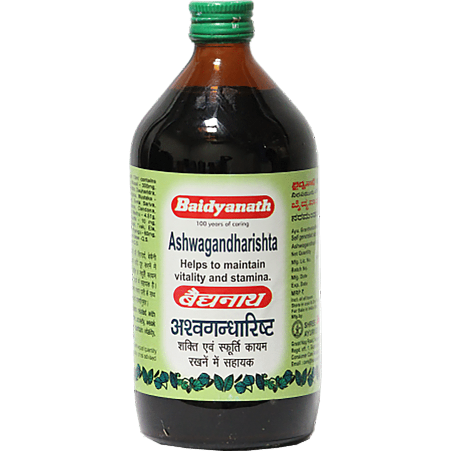 Baidyanath Ashwagandharishta - Asava-Boosts Energy & Stamina