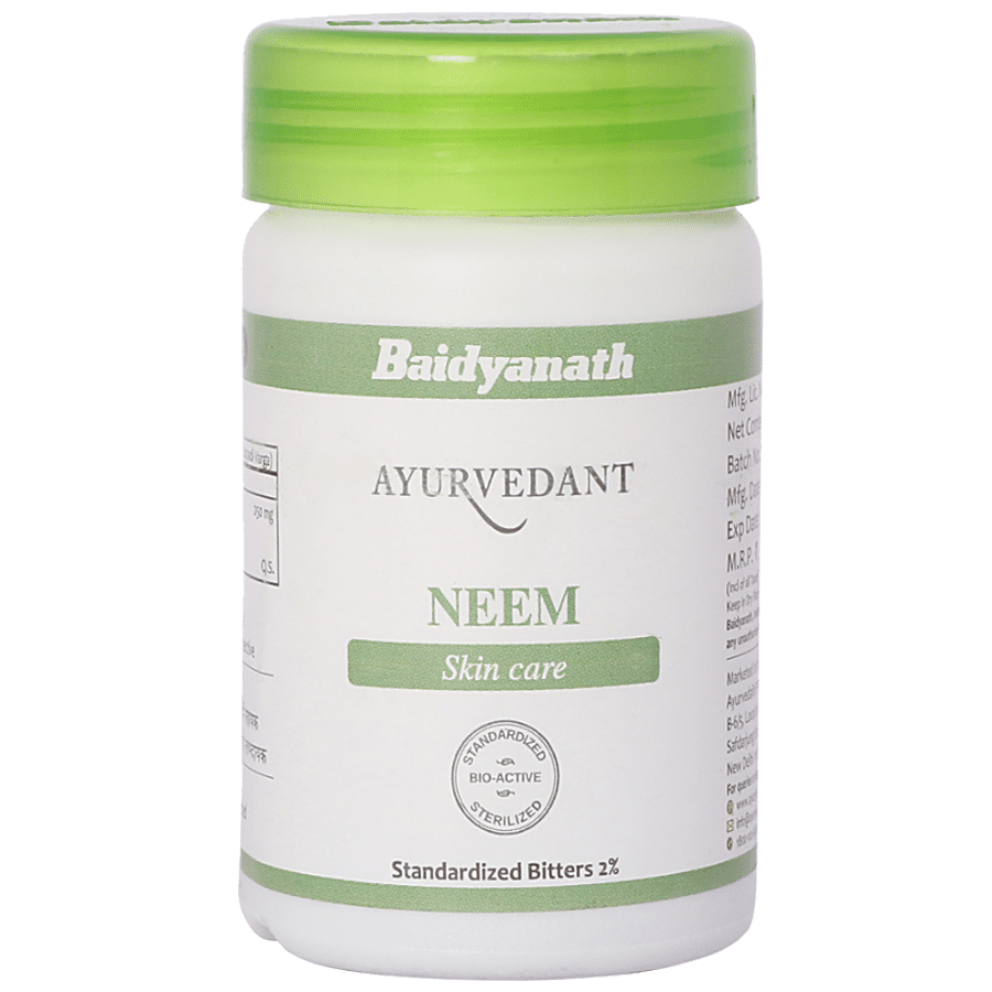 Baidyanath Ayurvedant Neem Tablet - Useful For Skin Care