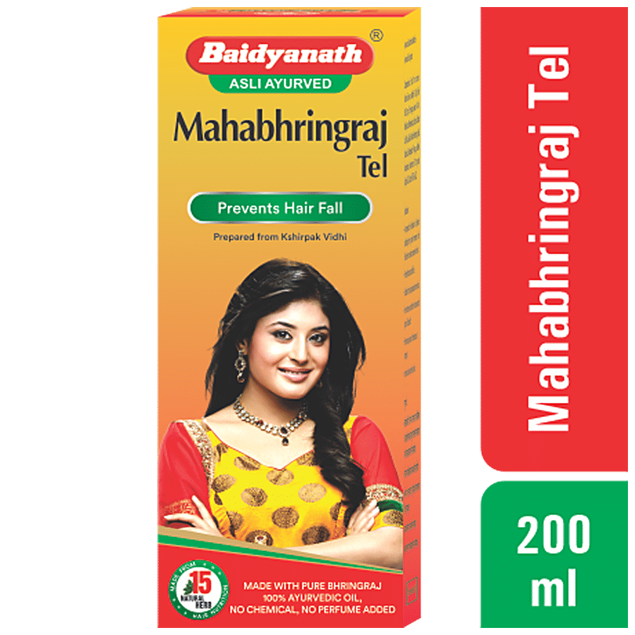 Baidyanath Mahabhringraj Tel - Hairfall Reduction & Dandruff Control