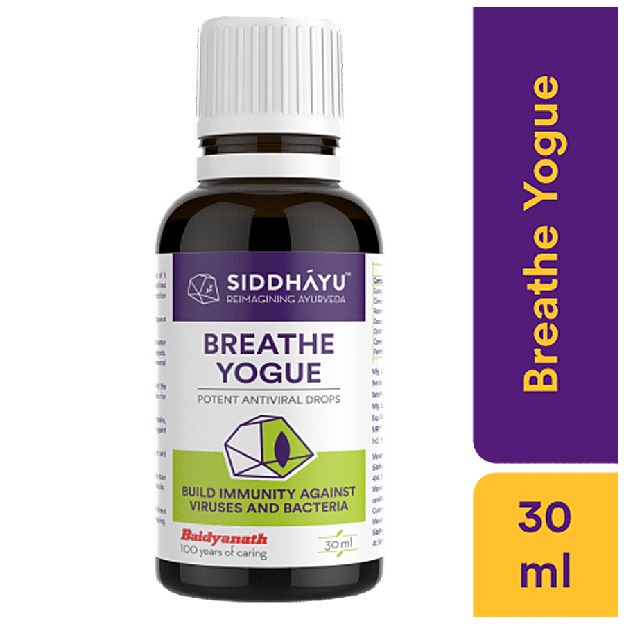 Baidyanath Nagpur Breathe Yogue - Antiviral Mask Drops For Respiratory Wellness