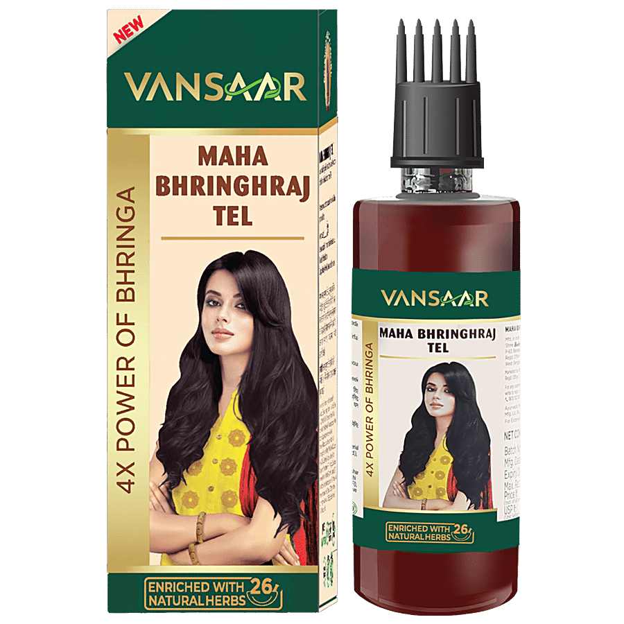 Baidyanath Nagpur Maha Bhringraj Hair Oil - Hairfall Reduction & Dandruff Control