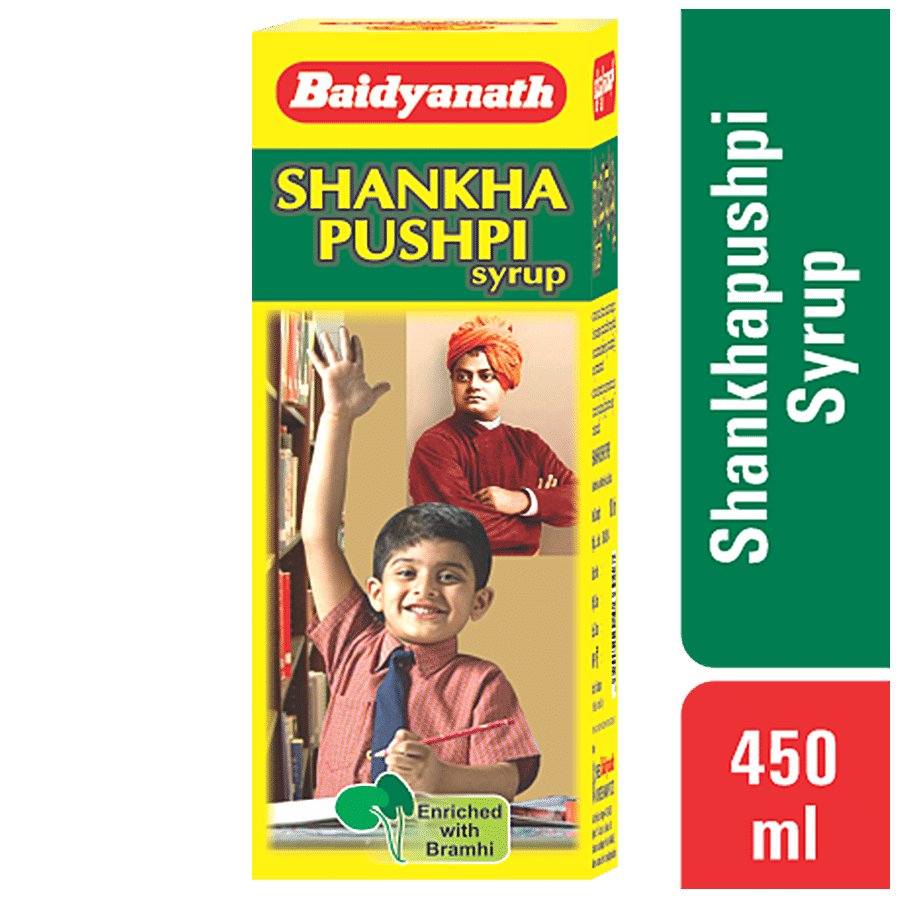 Baidyanath Nagpur Shankhapushpi Syrup - Memory & Concentration Booster