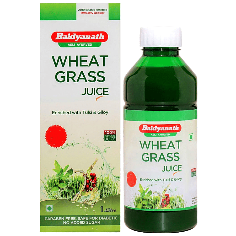 Baidyanath Organic Wheat Grass Juice With Tulsi & Giloy