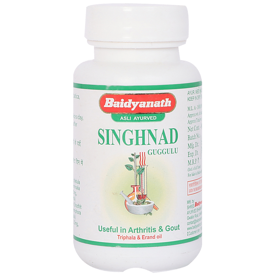 Baidyanath Singhnad Guggulu Tablet - Useful in Arthritis & Gout