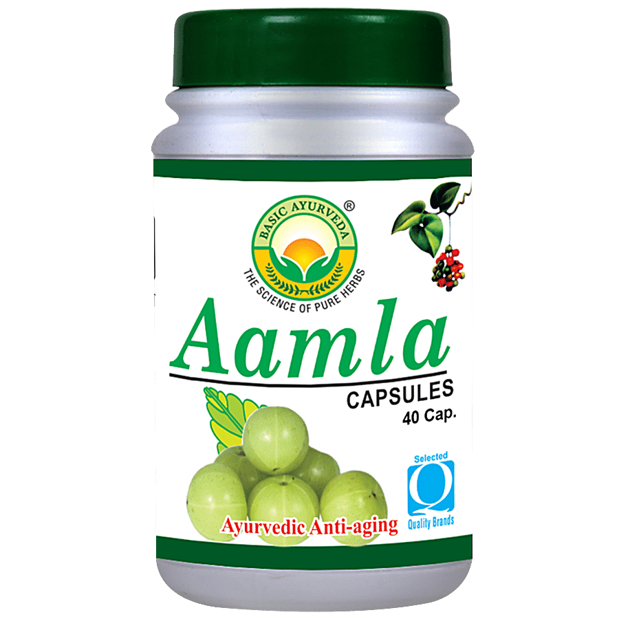 Basic Ayurveda Aamla Capsules - Vitamin C Supplement