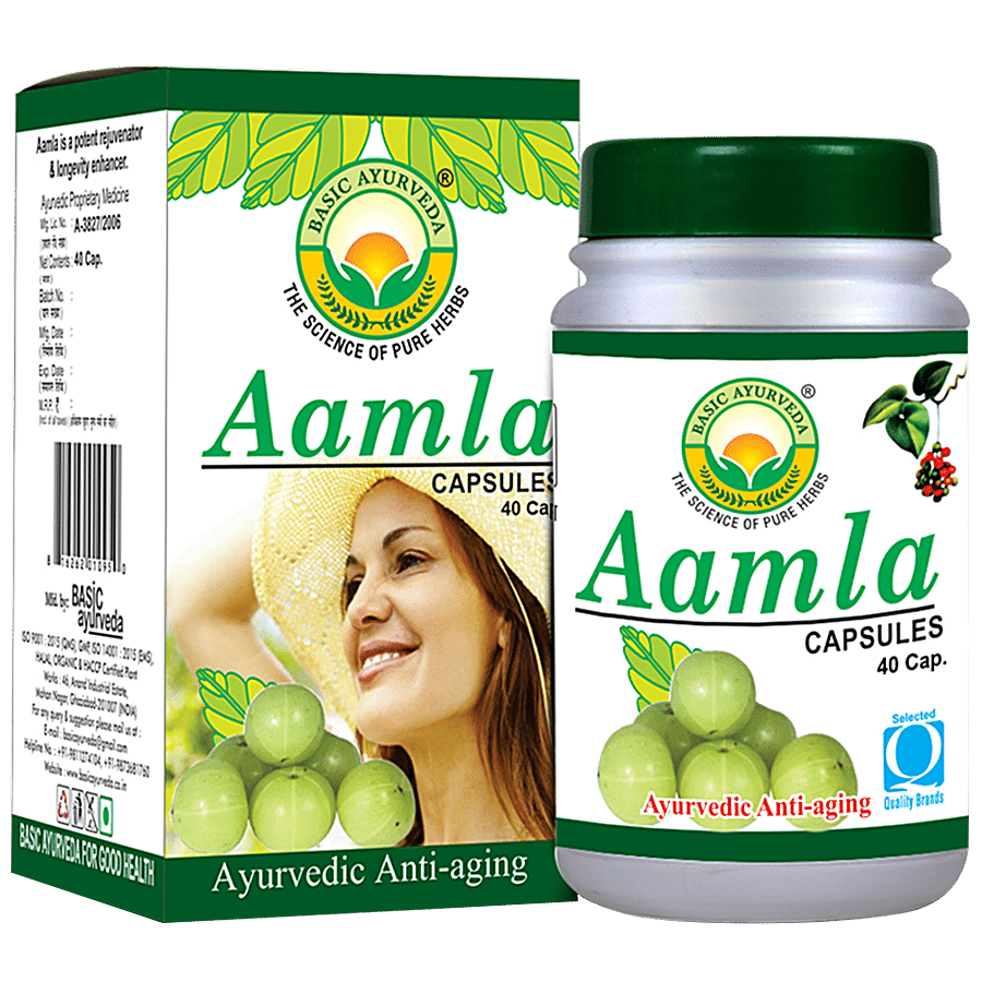 Basic Ayurveda Aamla Capsules - Vitamin C Supplement