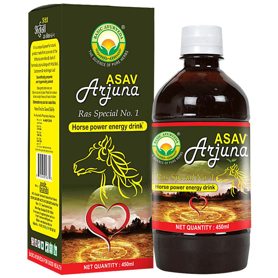 Basic Ayurveda Asav Arjuna Ras Special No.1 -  Increases Body Strength