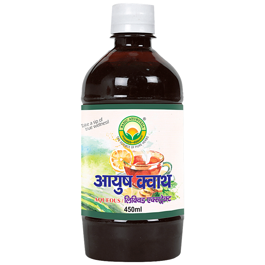 Basic Ayurveda Ayush Kwath Liquid Extract - For Overall Immunity