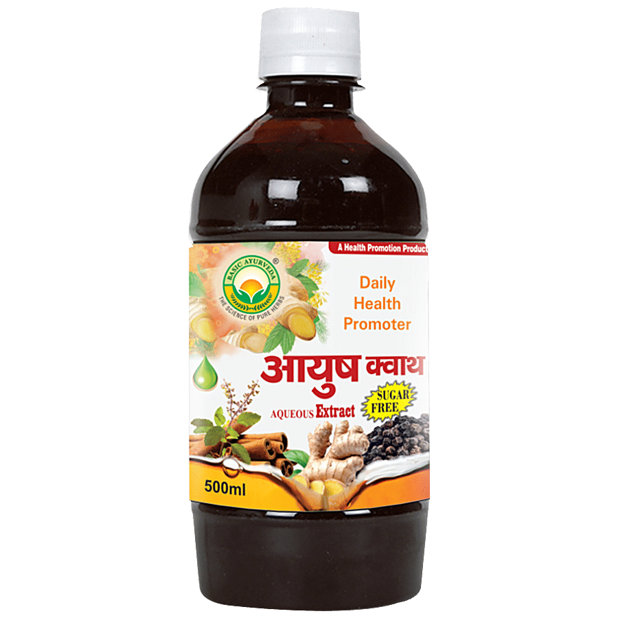 Basic Ayurveda Ayush Kwath Liquid - Sugar Free