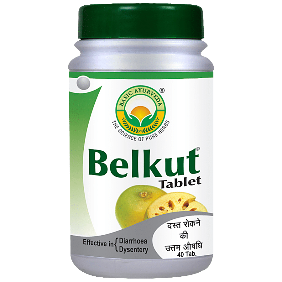 Basic Ayurveda Belkut Tablets - Effective In Diarrhoea & Dysentery