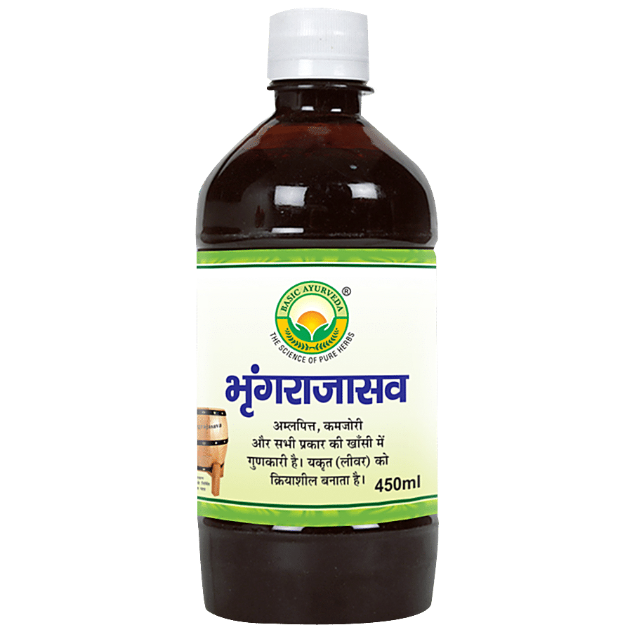 Basic Ayurveda BhringarajasavaSyrup - Promotes Tissue Growth & Improves Immunity