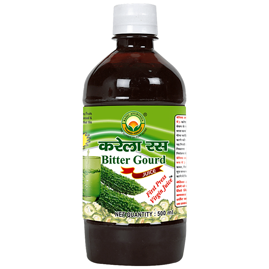 Basic Ayurveda Bitter Gourd/Karela Juice - Organic Herbal