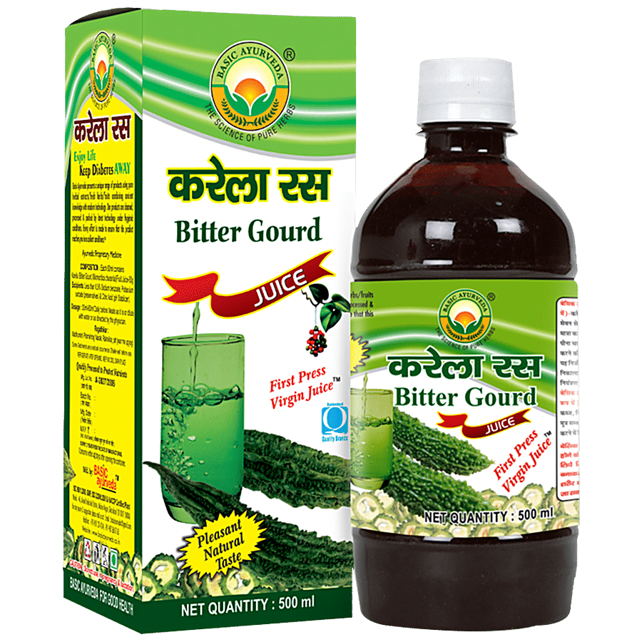 Basic Ayurveda Bitter Gourd/Karela Juice - Organic Herbal