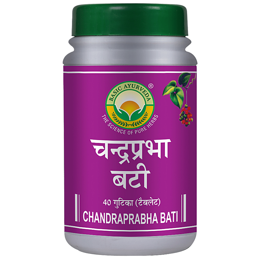 Basic Ayurveda Chandraprabha Bati - For Urinary Tract Issues