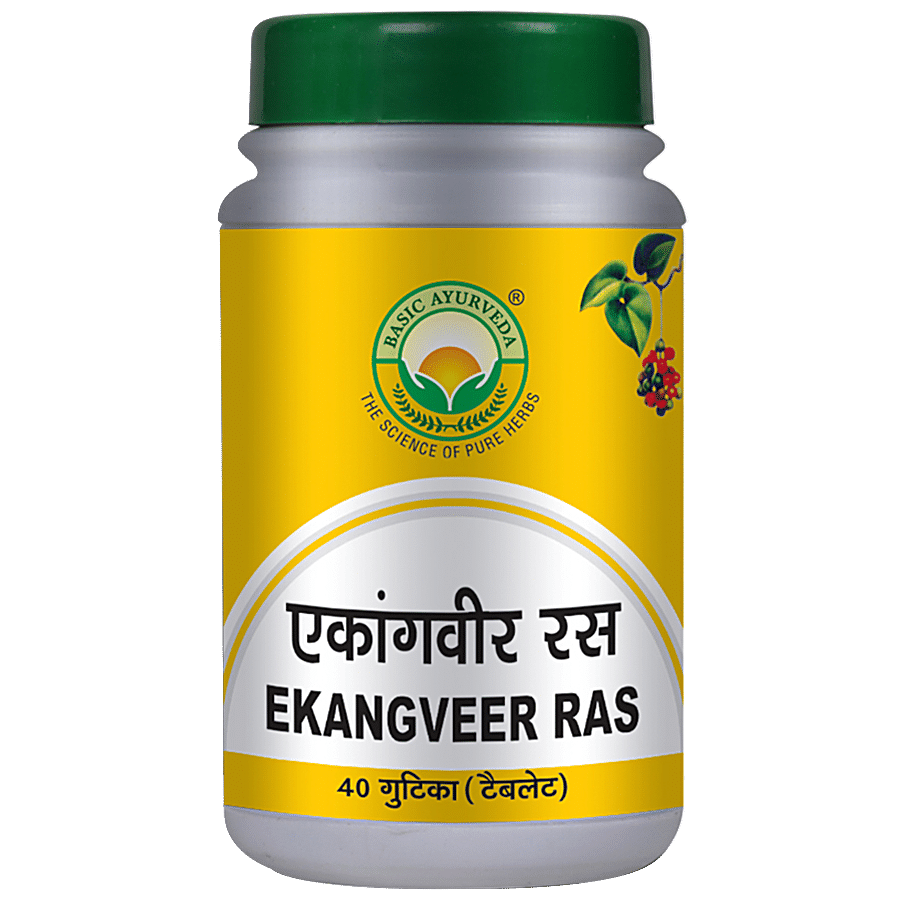 Basic Ayurveda Ekangveer Ras Tablets - Useful In Hemiplegia