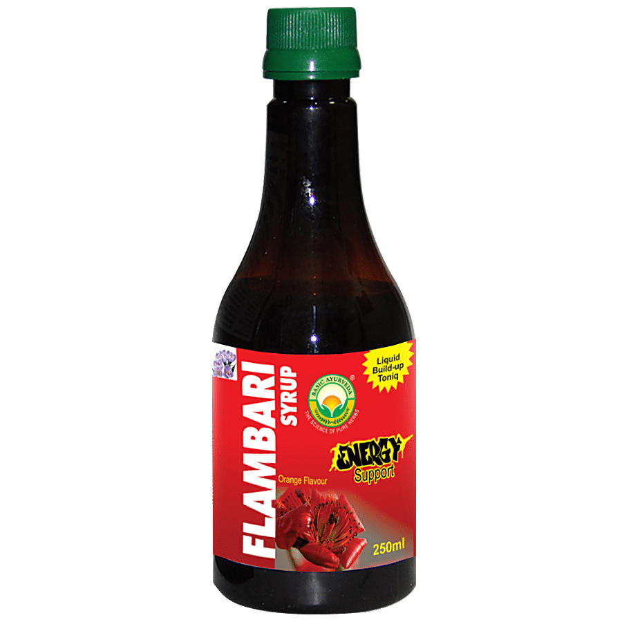 Basic Ayurveda Flambari Syrup - Maintains Normal Health & Vitality