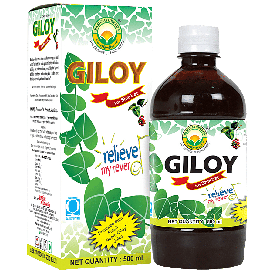 Basic Ayurveda Giloy Ka Sharbat Syrup - Destressing