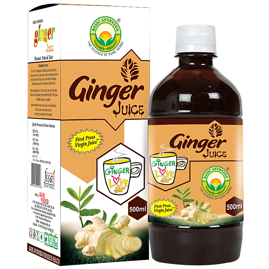 Basic Ayurveda Ginger Juice - 100% Organic Herbal