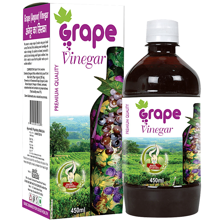 Basic Ayurveda Grape Vinegar - Controls Blood Pressure